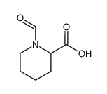 2-Piperidinecarboxylic acid, 1-formyl- (9CI)结构式