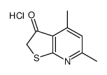 4,6-dimethylthieno[2,3-b]pyridin-3-one,hydrochloride Structure