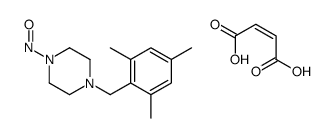 (E)-but-2-enedioic acid,1-nitroso-4-[(2,4,6-trimethylphenyl)methyl]piperazine结构式