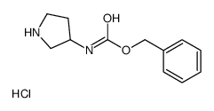 吡咯烷-3-基氨基甲酸苄酯盐酸盐结构式