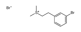 2-(3-bromophenyl)ethyl-dimethylsulfanium,bromide Structure