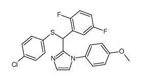 2-[[(4-Chlorophenyl)thio]-(2,5-difluorophenyl)methyl]-1-(4-methoxyphenyl)-1H-imidazole结构式