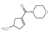 (4-methyl-1-cyclopentenyl)-morpholin-4-yl-methanone结构式