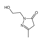 2-(2-Hydroxyethyl)-5-methyl-2,4-dihydro-3H-pyrazol-3-one Structure