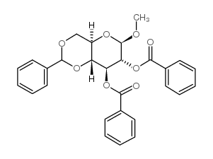 methyl 2,3-di-o-benzoyl-4,6-o-benzylidene-beta-d-glucopyranoside Structure