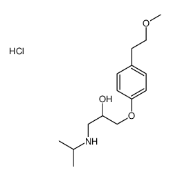 1-[4-(2-methoxyethyl)phenoxy]-3-(propan-2-ylamino)propan-2-ol,hydrochloride Structure