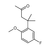 4-(5-fluoro-2-methoxyphenyl)-4-methylpentan-2-one Structure
