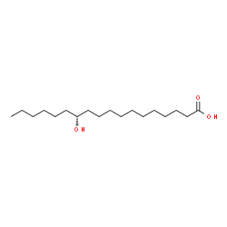 (R)-12-hydroxyoctadecanoic acid structure