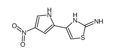 4-(4-Nitro-1H-pyrrol-2-yl)-2-thiazolamine Structure