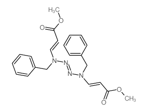 methyl 3-[benzyl-(benzyl-(2-methoxycarbonylethenyl)amino)diazenyl-amino]prop-2-enoate Structure