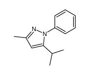 5-(1-methylethyl)-3-methyl-1-phenylpyrazole Structure