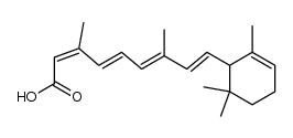 (2Z,4E,6E,8E)-3,7-dimethyl-9-(2,6,6-trimethylcyclohex-2-enyl)nona-2,4,6,8-tetraenoic acid结构式