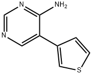 5-thiophen-3-yl-pyriMidin-4-ylaMine结构式