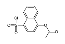(4-chlorosulfonylnaphthalen-1-yl) acetate结构式