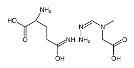 (2S)-2,5-diamino-5-oxopentanoic acid,2-[methanehydrazonoyl(methyl)amino]acetic acid Structure