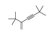 2,2,6,6-tetramethyl-5-methylidenehept-3-yne Structure