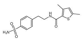3,5-Dimethyl-thiophene-2-carboxylic acid [2-(4-sulfamoyl-phenyl)-ethyl]-amide结构式
