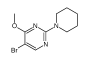 5-bromo-4-methoxy-2-piperidin-1-ylpyrimidine Structure
