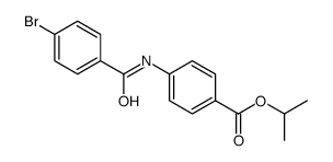 propan-2-yl 4-[(4-bromobenzoyl)amino]benzoate结构式
