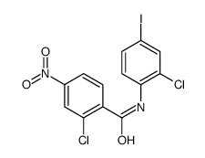 2-chloro-N-(2-chloro-4-iodophenyl)-4-nitrobenzamide结构式