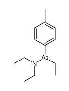 N-ethyl-N-[ethyl-(4-methylphenyl)arsanyl]ethanamine Structure