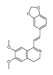 1-(trans-2-benzo[1,3]dioxol-5-yl-vinyl)-6,7-dimethoxy-3,4-dihydro-isoquinoline Structure