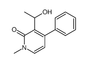 3-(1-hydroxyethyl)-1-methyl-4-phenylpyridin-2-one Structure