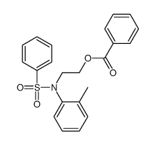 2-[N-(benzenesulfonyl)-2-methylanilino]ethyl benzoate结构式