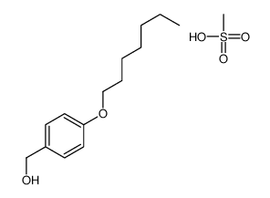 (4-heptoxyphenyl)methanol,methanesulfonic acid结构式