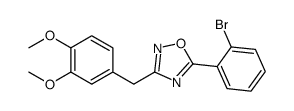 5-(2-bromophenyl)-3-[(3,4-dimethoxyphenyl)methyl]-1,2,4-oxadiazole Structure