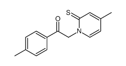 1-(4-methylphenyl)-2-(4-methyl-2-sulfanylidenepyridin-1-yl)ethanone Structure