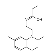 N-[2-(2,7-dimethyl-3,4-dihydro-2H-quinolin-1-yl)ethyl]propanamide Structure