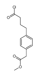 methyl 2-[4-(4-chloro-4-oxobutyl)phenyl]acetate结构式