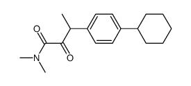 3-(4-Cyclohexyl-phenyl)-N,N-dimethyl-2-oxo-butyramide Structure