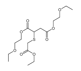 bis(2-ethoxyethyl) 2-(2-ethoxy-2-oxoethyl)sulfanylbutanedioate Structure