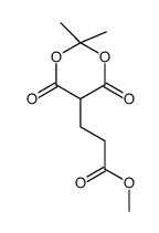 methyl 3-(2,2-dimethyl-4,6-dioxo-1,3-dioxan-5-yl)propanoate结构式