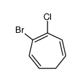 3-bromo-4-chlorocyclohepta-1,3,5-triene Structure