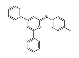 N-(4-methylphenyl)-4,6-diphenylthiopyran-2-imine结构式