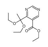 ethyl 4-(1,1-diethoxyethyl)pyrimidine-5-carboxylate Structure