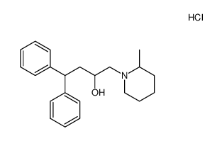 1-(4,4-diphenyl-2-hydroxybutyl)-2-methylpiperidinium chloride结构式