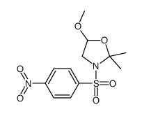 5-methoxy-2,2-dimethyl-3-(4-nitrophenyl)sulfonyl-1,3-oxazolidine Structure