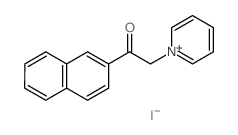 Pyridinium,1-[2-(2-naphthalenyl)-2-oxoethyl]-, iodide (1:1) Structure