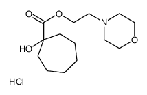 2-morpholin-4-ylethyl 1-hydroxycycloheptane-1-carboxylate,hydrochloride结构式