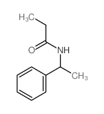 N-(1-phenylethyl)propanamide结构式