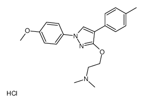 2-[1-(4-methoxyphenyl)-4-(4-methylphenyl)pyrazol-3-yl]oxy-N,N-dimethylethanamine,hydrochloride结构式