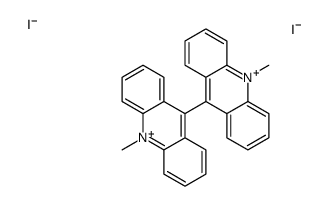 10-methyl-9-(10-methylacridin-10-ium-9-yl)acridin-10-ium,diiodide结构式