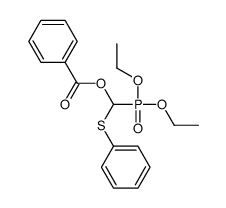 [diethoxyphosphoryl(phenylsulfanyl)methyl] benzoate Structure