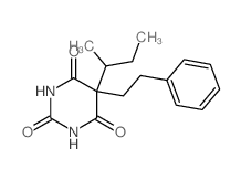 5-butan-2-yl-5-phenethyl-1,3-diazinane-2,4,6-trione结构式