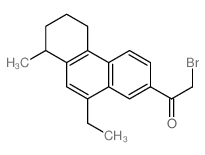 Ethanone,2-bromo-1-(10-ethyl-5,6,7,8-tetrahydro-8-methyl-2-phenanthrenyl)- Structure