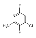 4-chloro-3,6-difluoropyridin-2-amine结构式